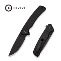 CIVIVI Merit Knife Black G10, Black Stonewashed 14C28N (C24012-1)