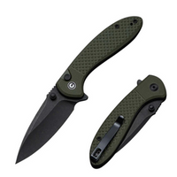 Civivi Faeger OD Green G10, Black Stonewashed 14C28N folding knife (C24031-2)