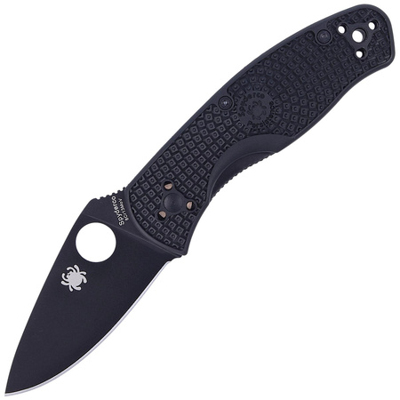 Spyderco Persistence Lightweight Black Blade Plain Folding Knife (C136PBBK)