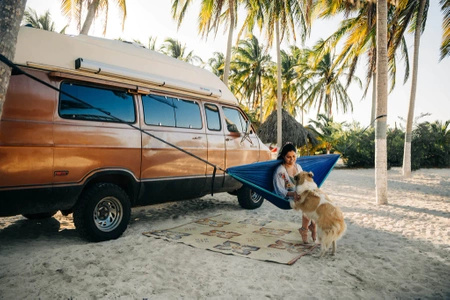 ENO DoubleNest hiking hammock - Marine/Gold