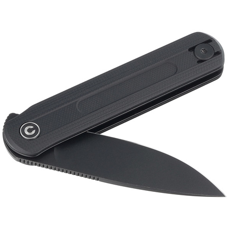 Civivi Foldis Black G10 knife, Black Stonewashed Nitro-V by Ostap Hel (C21044-3)