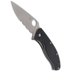 Spyderco Tenacious G-10 Black Combination Folding Knife (C122GPS)