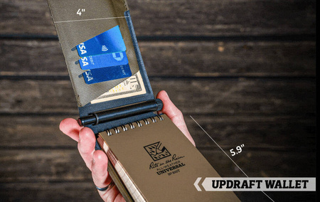 Rite in the Rain - Monsoon Updraft Waterproof Wallet - Olive/Black - V935