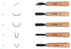 Carving set - Narex Start 5 pcs (869200)