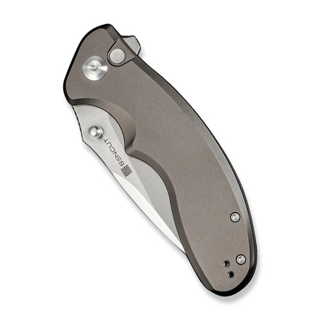Sencut Cybrix Gray Aluminum, Satin 9Cr18MoV Folding Knife (S23098A-2)