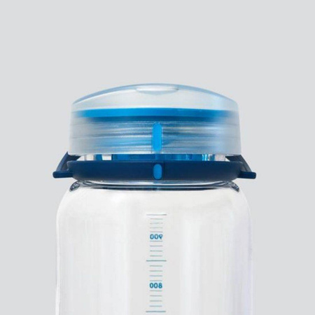 Hydrapak Recon bottle - 1L - clear/navy/cyan