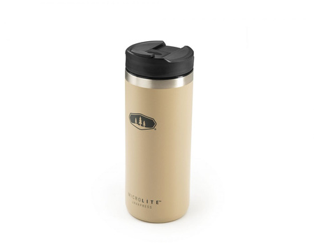 Travel Coffee Mug French Press GSI MICROLITE Javapress 444 ml - Sand