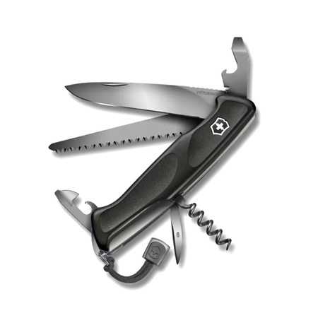 Victorinox - Ranger 55 multifunction pocket knife - 10 functions - Onyx Black - 0.9563.C31P