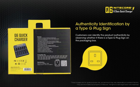 Battery charger - Nitecore Q6