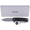 LionSteel ROK Aluminum Black / Satin Blade Folding Knife (ROK A BS)