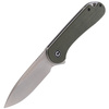 CIVIVI Elementum Flipper Knife Dark Green Micarta, Satin Finish (C907T)