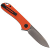 CIVIVI Elementum Flipper Orange G10 knife, Satin Finish (C907R)