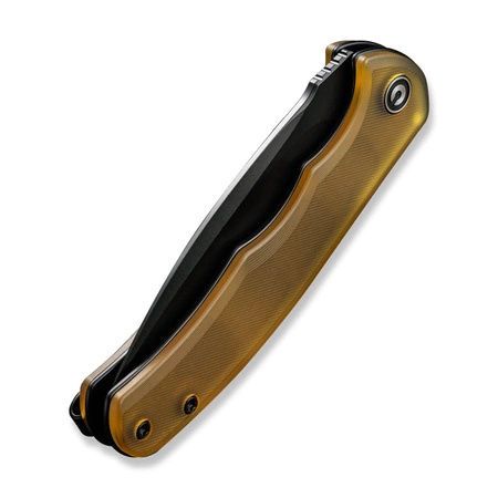 Civivi Mini Praxis Bead Blasted Ultem Folding Knife, Black D2 (C18026C-5)