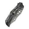 Civivi Biophase Gray Aluminum / Black G10 folding knife, Damascus (C23083C-DS1)