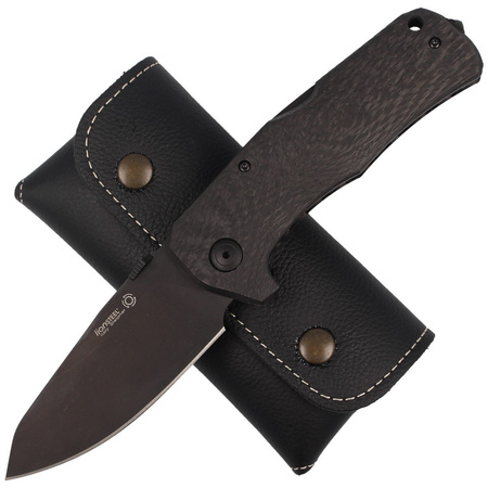 LionSteel TM1 Carbon Fiber Black / Black Blade Folding Knife (TM1 CB)