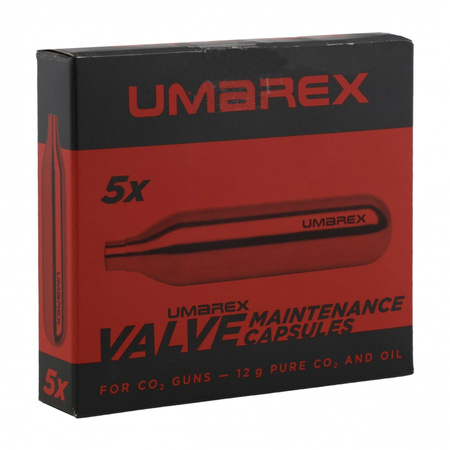 Umarex - CO2 capsule cartridge 5 pcs. 12 g preservative-cleaning