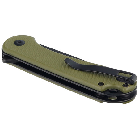 Civivi Button Lock Elementum II OD Green G10, Black Stonewashed Nitro-V knife (C18062P-3)