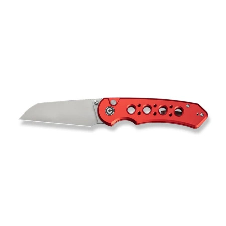 Civivi Pragma Prime Red Aluminum, Stonewashed 14C28N Folding Knife (C24067-2)