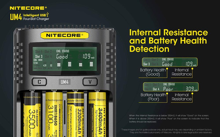 Battery charger - Nitecore UM4