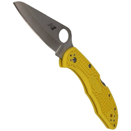 Spyderco Salt 2 FRN Yellow Plain Folding Knife - C88PYL2