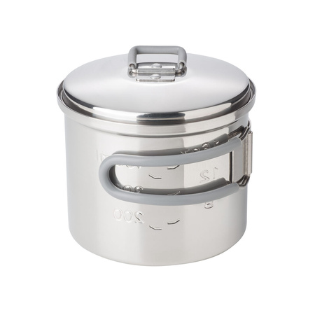 Esbit - Tourist pot with lid - steel - 625 ml