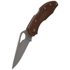 Spyderco Byrd Meadowlark 2 FRN Brown Plain Folding Knife - BY04PBN2