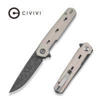 Civivi Navo Ivory G10 Folding Knife, Damascus by Ostap Hel (C25015A-DS1)