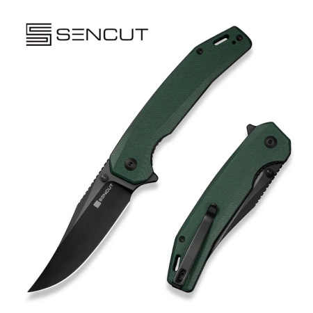 Sencut - Vornix Teal Green G10, Black 9Cr18MoV folding knife (S25038-1)