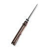 Civivi Sixgill Knife Guibourtia Wood, Damascus by Gavko Knives (C24050-DS1)