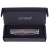 LionSteel Thrill Grey Titanium, Satin M390 folding knife by Molletta (TL GY)