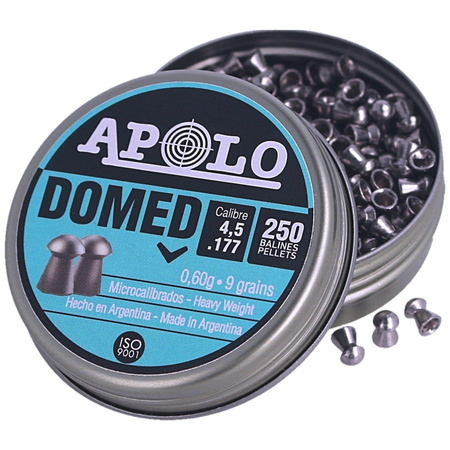 Apolo - Domed 4.5 mm shot, 250 rounds. 0.60g/9.0gr (19914)
