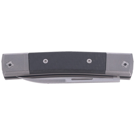 LionSteel bestMAN Carbon Fiber Folding Knife, Drop Blade (BM2 CF)