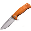 LionSteel SR22A Aluminum Orange, Satin Blade Folding Knife (SR22A OS)