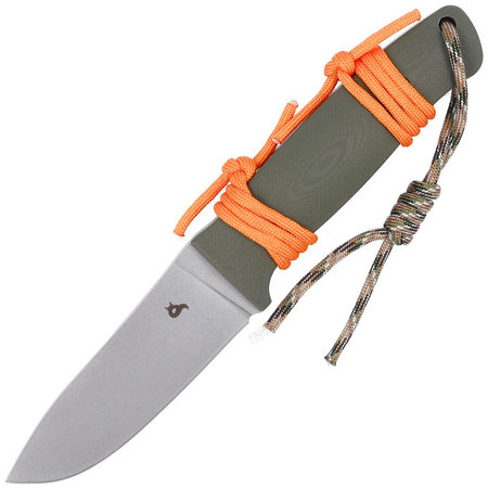 Black Fox Vesuvius Bushcraft OD Green by Alfredo Doricchi knife (BF-710)