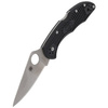 Spyderco Delica 4 FRN Black Flat Ground Plain Folding Knife (C11FPBK)