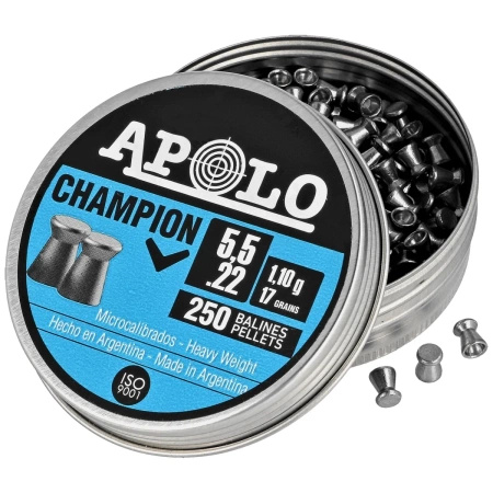 Apolo - Champion 5.5 mm shotgun shell, 250 rounds. 1.10g/17.0gr (19501)