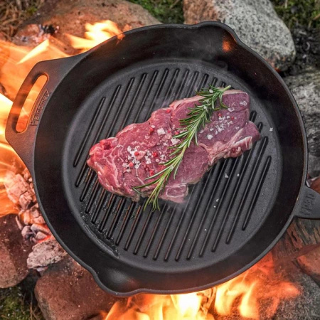 Petromax 30cm cast iron grill pan