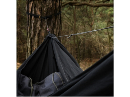 TigerWood - Bear XL - Camp hammock with mosquito net - black