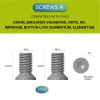 Civivi Black Stainless Steel T6 3.8 mm clip screws - 10 pcs. (CA-12B)