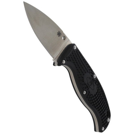 Spyderco Enuff FRN Black Leaf Plain Knife - FB31PBK