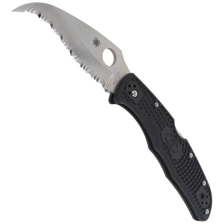 Spyderco Matriarch 2 FRN Black Spyder Folding Knife (C12SBK2)