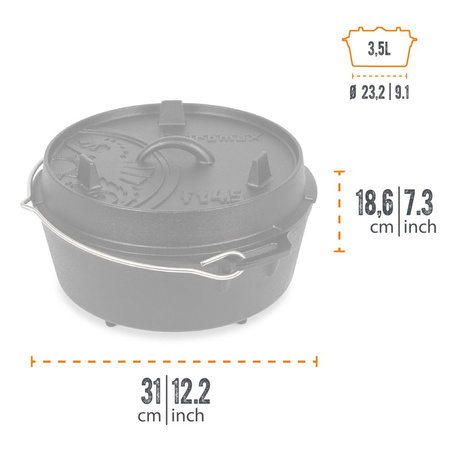 Petromax Dutch Oven FT cast iron kettle4.5