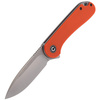 CIVIVI Elementum Flipper Orange G10 knife, Satin Finish (C907R)