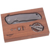 LionSteel T folding knife.R.E. Titanium Grey / Satin Blade (TRE GY)