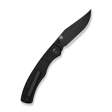 Civivi Clingman Black G10, Black Stonewashed Nitro-V Folding Knife by Taylor Martin Best Damn EDC (C23065-1)