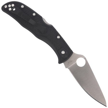 Spyderco Endela Lightweight FRN Black Plain Folding Knife (C243PBK)