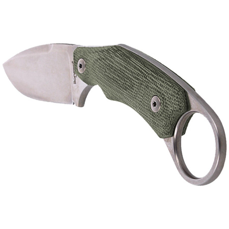 LionSteel H2 Karambit Canvas Green, Stone Washed Blade (H2 CVG) knife