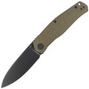 Civivi Sokoke Green Burlap Micarta Knife, Black Stonewashed 14C28N by Ray Laconico (C22007-2)