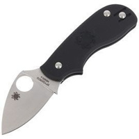 Spyderco Squeak Lightweight Black Plain Folding Knife - C154PBK