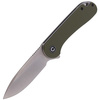 CIVIVI Elementum Flipper OD Green G10 knife, Satin Finish (C907E)